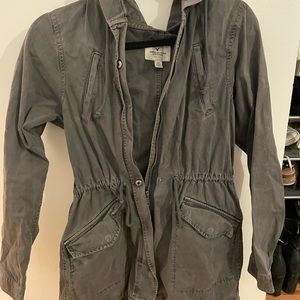 American Eagle Gray Utility Jacket XS